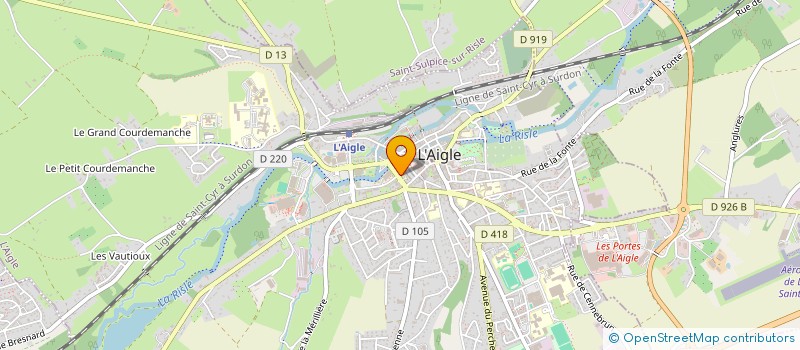 localisation de l'entreprise UNA DES VALLEES SOLIDAIRE à L'AIGLE