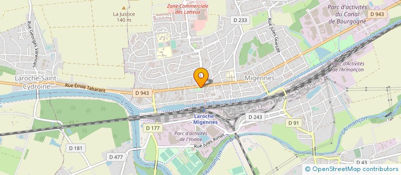 localisation de l'entreprise UNA DU PAYS MIGENNOIS à MIGENNES