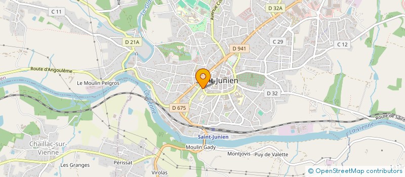 localisation de l'entreprise UNA OUEST 87 à SAINT-JUNIEN