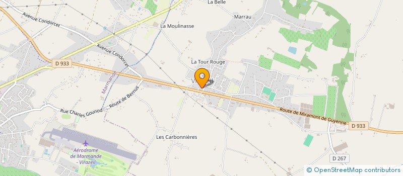 localisation de l'entreprise UNA VIRAZEIL à VIRAZEIL