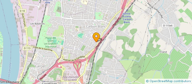 localisation de l'entreprise UNAAPE AQUITAINE  SAINT-SAVIN