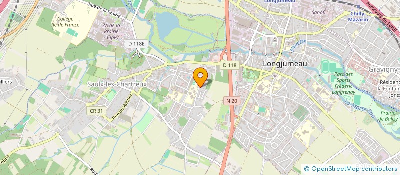 localisation de l'entreprise UNAAPE DE SAULX LES CHARTREUX.  SAULX-LES-CHARTREUX