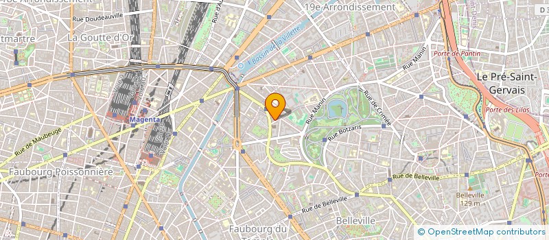 localisation de l'entreprise UNACALYC BUTTES CHAUMONT  PARIS