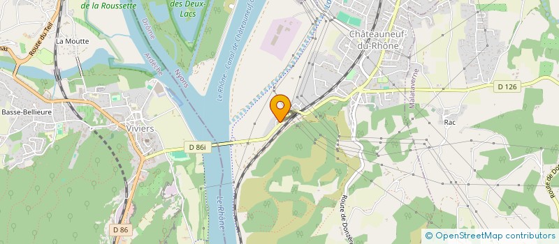 localisation de l'entreprise UNACIEM PRODUCTIONS  CHATEAUNEUF-DU-RHONE