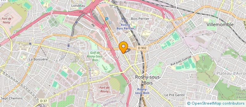 localisation de l'entreprise UNACLE à ROSNY-SOUS-BOIS