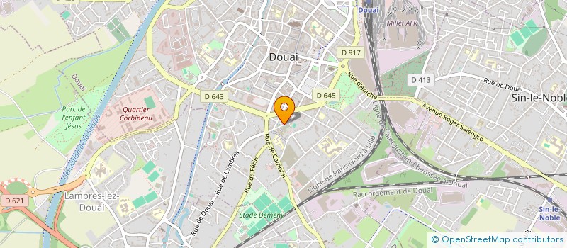 localisation de l'entreprise UNADIF-FNDIR NORD-PAS-DE-CALAIS à DOUAI