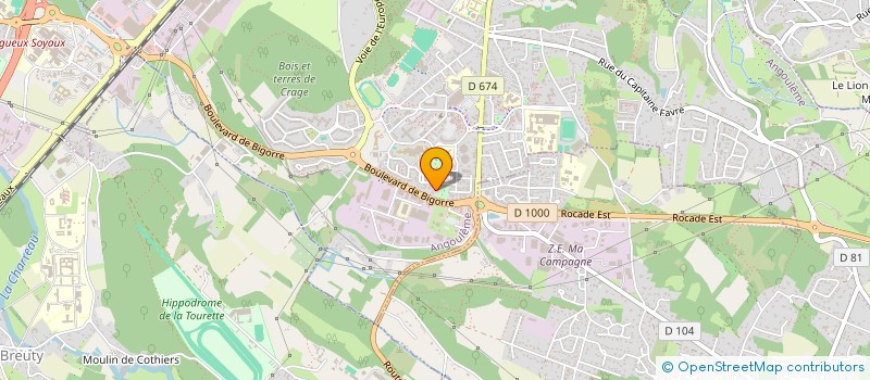 localisation de l'entreprise UNAFAM à ANGOULEME