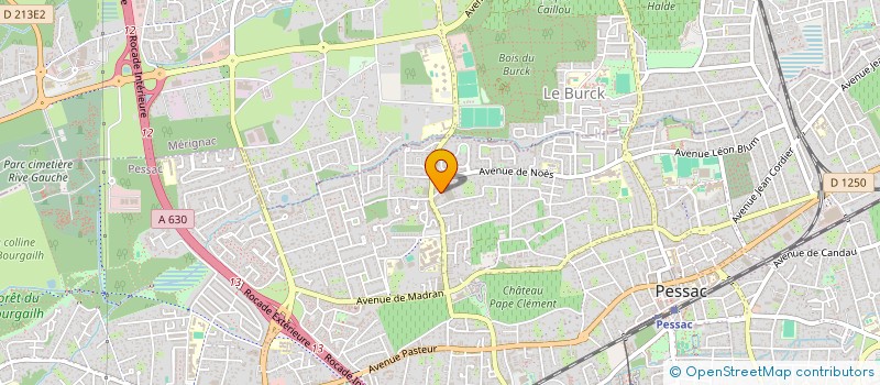 localisation de l'entreprise UNAI  PESSAC