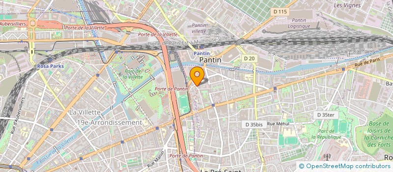 localisation de l'entreprise UNAL à PANTIN