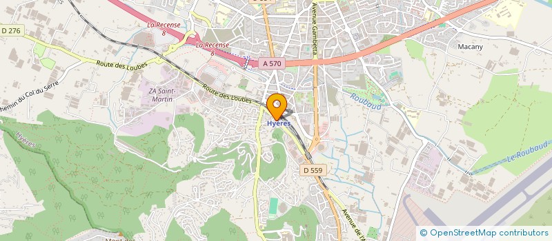 localisation de l'entreprise UNAL à HYERES