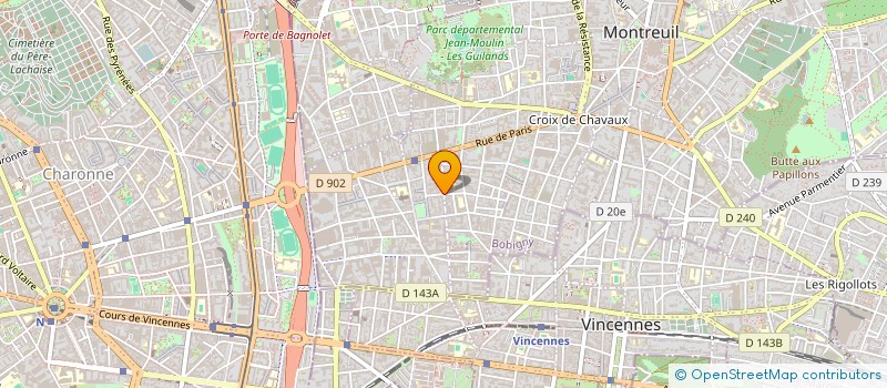 localisation de l'entreprise UNAL SARL à MONTREUIL