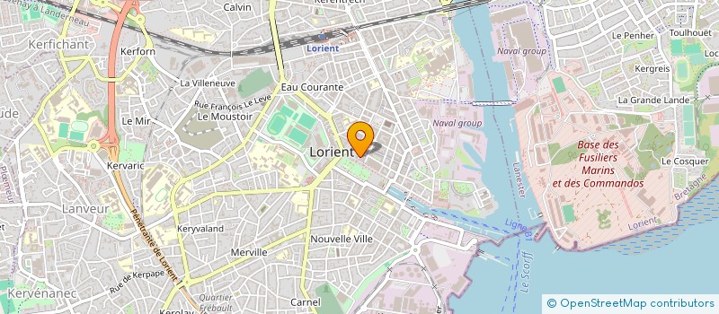 localisation de l'entreprise UNAL56 à LORIENT