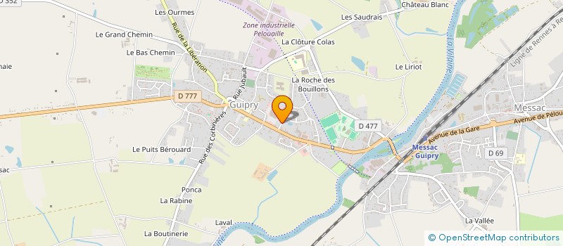 localisation de l'entreprise UNAME  GUIPRY-MESSAC