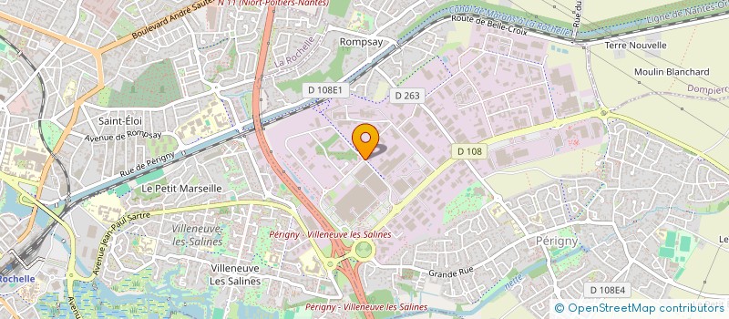 localisation de l'entreprise UNAPEI 17 à PERIGNY