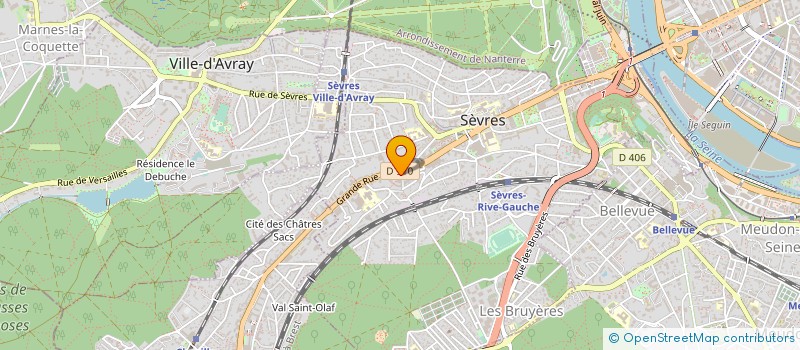 localisation de l'entreprise UNAPEI HAUTS-DE-SEINE à SEVRES
