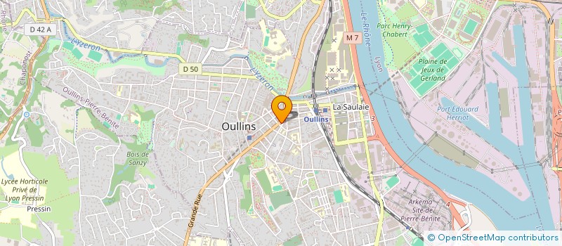 localisation de l'entreprise UNAVIDA  OULLINS-PIERRE-BENITE