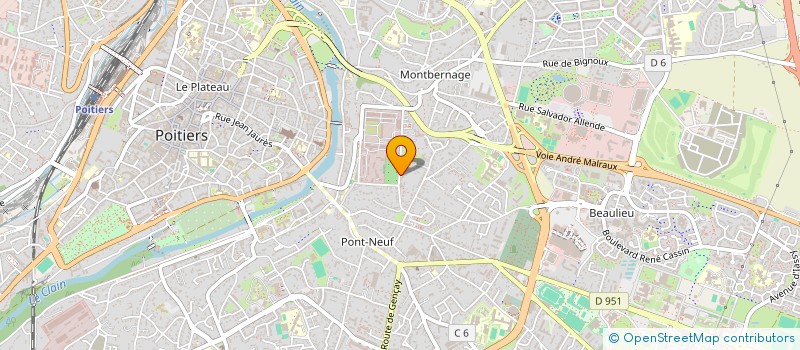 localisation de l'entreprise UNC AFN à POITIERS