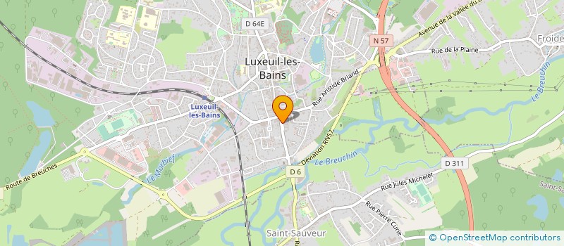 localisation de l'entreprise UNC AFN SECTION LUXEUIL  LUXEUIL-LES-BAINS