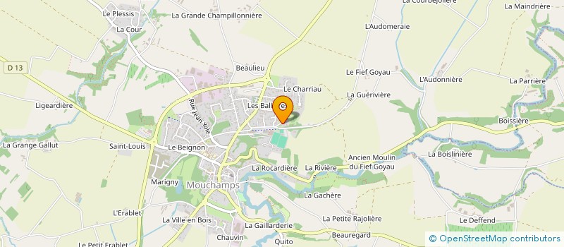 localisation de l'entreprise UNC MOUCHAMPS à MOUCHAMPS