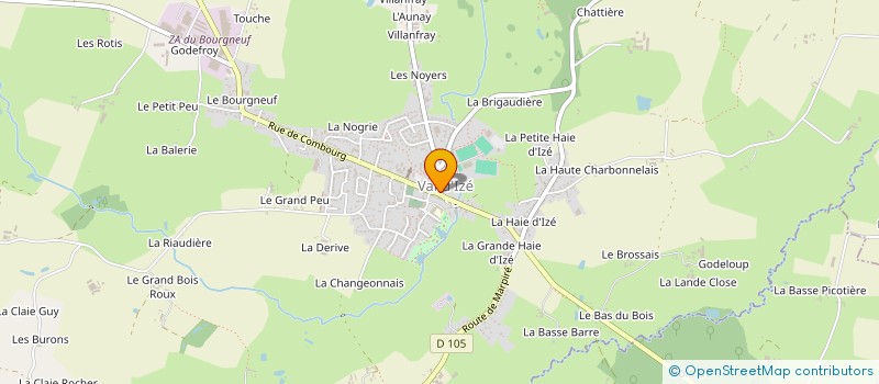 localisation de l'entreprise UNC VAL D'IZE  VAL-D'IZE