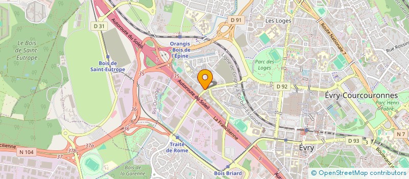 localisation de l'entreprise UNCINATUM  EVRY-COURCOURONNES