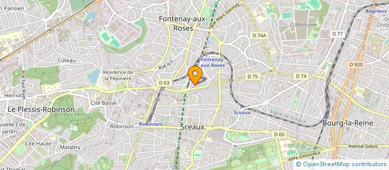 localisation de l'entreprise UNCLE ELMER CREATIONS à FONTENAY-AUX-ROSES