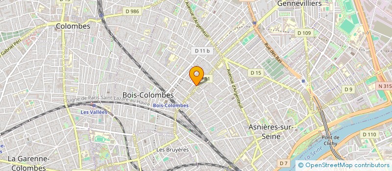 localisation de l'entreprise UNCLE GROUP à BOIS-COLOMBES