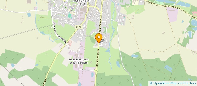 localisation de l'entreprise UNDER DOG PROD  SULLY-SUR-LOIRE