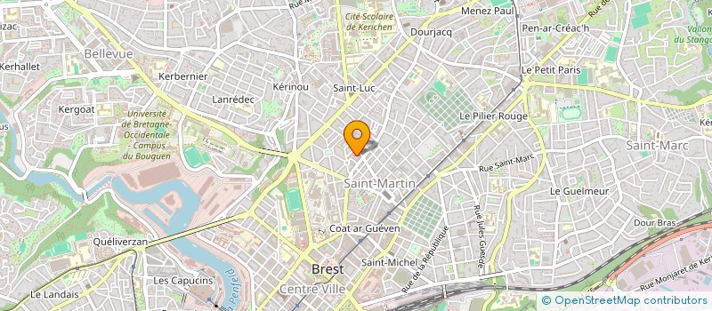 localisation de l'entreprise UNDERCOVER à BREST