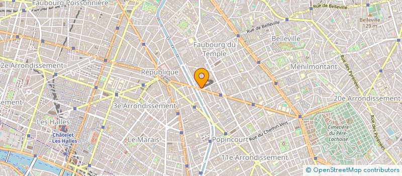 localisation de l'entreprise UNDERCOVER FRANCE à PARIS