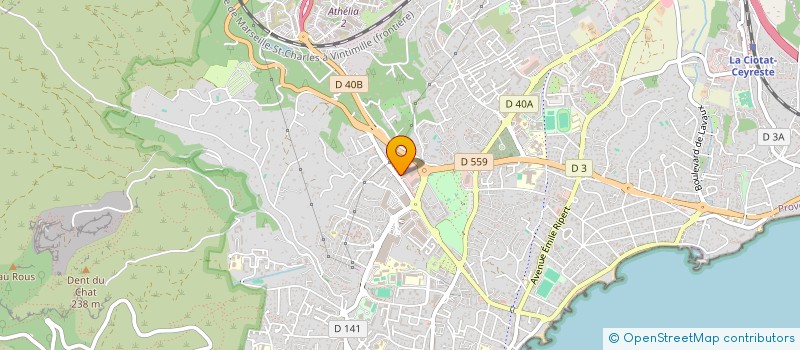 localisation de l'entreprise UNDERGAME  LA CIOTAT