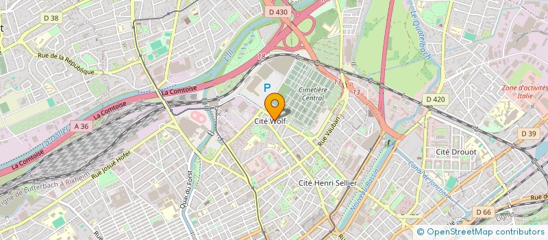 localisation de l'entreprise UNDERLOCATION  MULHOUSE