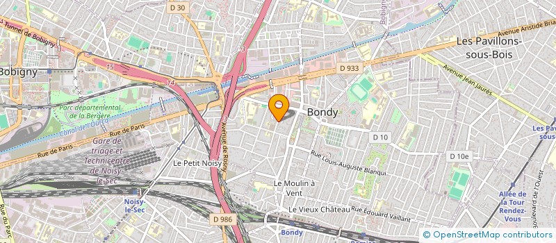 localisation de l'entreprise UNDERWOLF STUDIO  BONDY