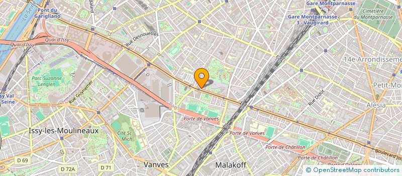 localisation de l'entreprise UNE 2CV A PARIS  PARIS