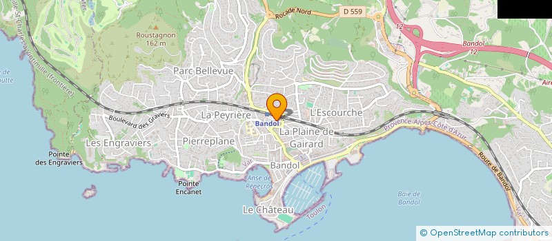 localisation de l'entreprise UNE 4L POUR TOBROUK  BANDOL