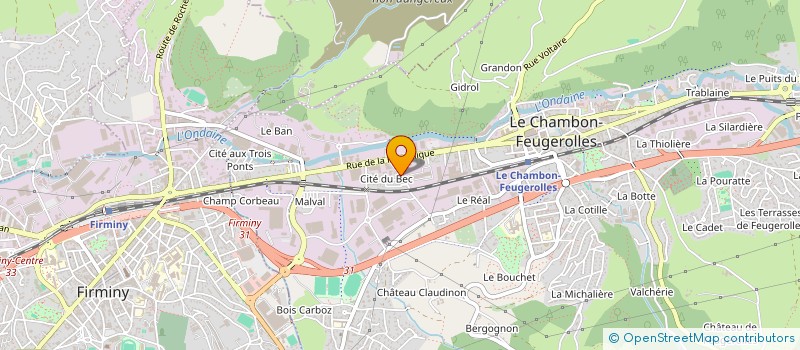 localisation de l'entreprise UNE AFFAIRE DE GOUT  LE CHAMBON-FEUGEROLLES