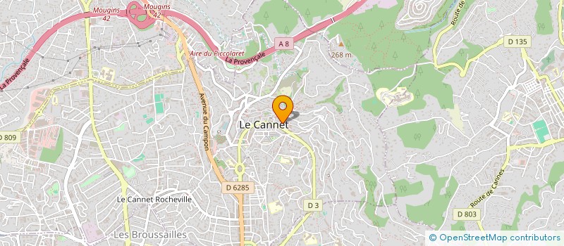 localisation de l'entreprise UNE AFFAIRE DE GOUT à LE CANNET