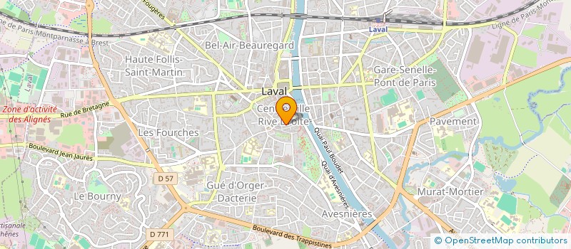 localisation de l'entreprise UNE ASSO A SOI à LAVAL