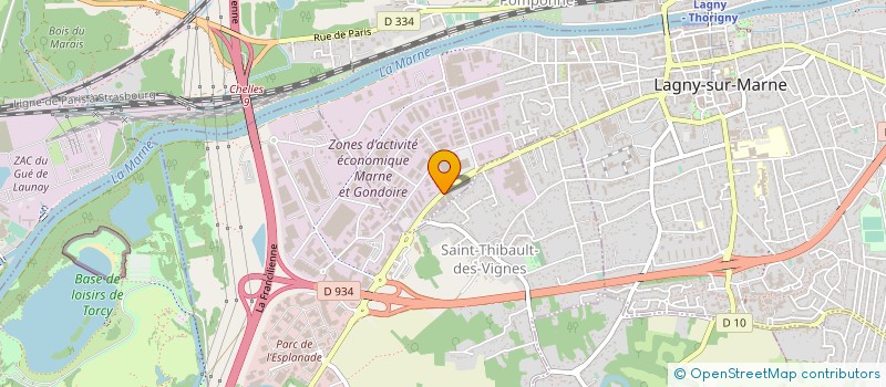 localisation de l'entreprise UNE AUTRE LAVERIE à LAGNY-SUR-MARNE