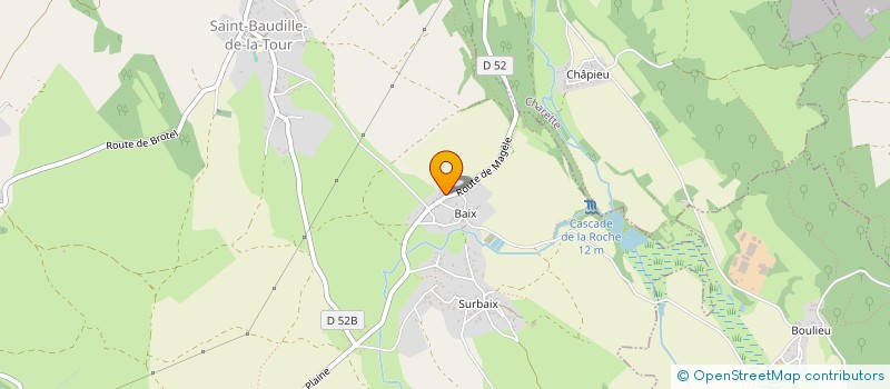 localisation de l'entreprise UNE AUTRE VIE  SAINT-BAUDILLE-DE-LA-TOUR