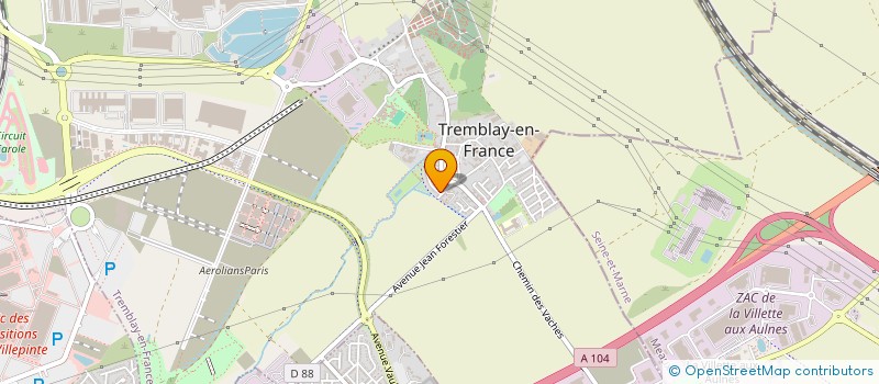 localisation de l'entreprise UNE AUTRE VISION à TREMBLAY-EN-FRANCE