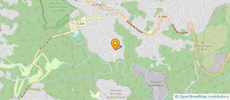 localisation de l'entreprise UNE BALANCELLE  ROQUEFORT-LES-PINS