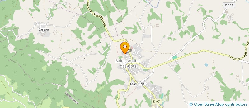 localisation de l'entreprise UNE BATISSE EN AVEYRON  SAINT-AMANS-DES-COTS