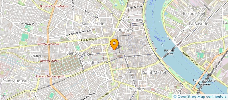 localisation de l'entreprise UNE BELLE MARIEE  BORDEAUX