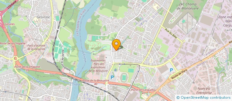 localisation de l'entreprise UNE BEQUILLE POUR LA VIE à NANTES
