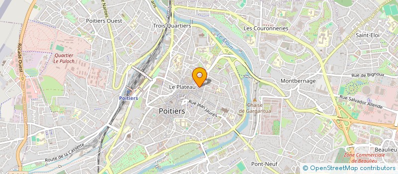 localisation de l'entreprise UNE BILLE BLEUE  POITIERS