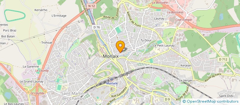 localisation de l'entreprise UNE BOUFFEE D'OXYGENE à MORLAIX