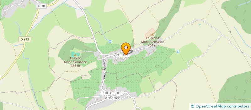 localisation de l'entreprise UNE BRISE DANS LE CLOCHER  AMANCE