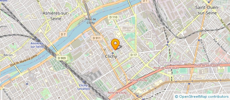 localisation de l'entreprise UNE BULLE AU PLAFOND à CLICHY