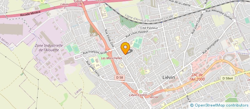 localisation de l'entreprise UNE CHANCE POUR CHACUN à LIEVIN